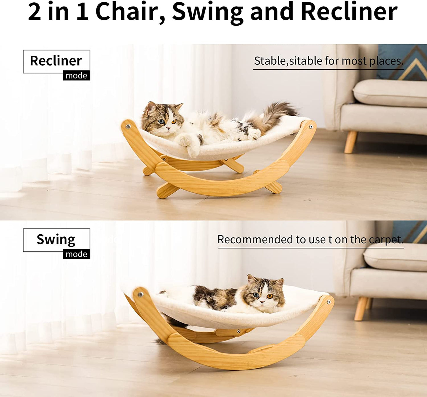 Feline Chill Zone: The Purrfect Cloud for Your Kitty's Moonlit Naps – Upgrade to White for Extra Meowgical Vibes !