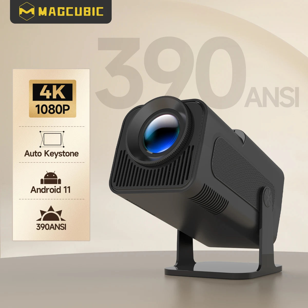 Level up your movie nights with the HY320 4K HD Projector! 📽️✨ Experience stunning visuals and seamless streaming with WiFi 6, Bluetooth 5.0, and 1080P clarity. Perfect for outdoor fun! 🌟🍿 #Projector #HomeTheater #TechGadgets