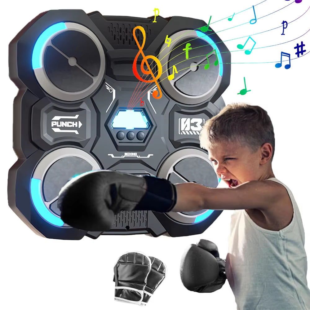 Get Ready to Jam and Punch! 🎶🥊 Introducing the Ultimate Bluetooth Music Boxing Machine for Kids - Wall-Mounted Fun! 