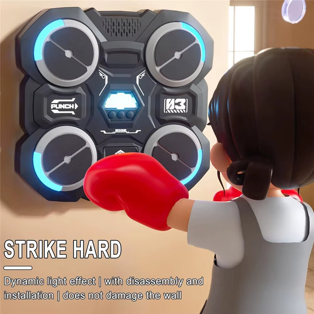 Get Ready to Jam and Punch! 🎶🥊 Introducing the Ultimate Bluetooth Music Boxing Machine for Kids - Wall-Mounted Fun! 